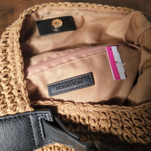 Nordstroms Purse Straw/Rope New w Tag - Picture 3 of 5
